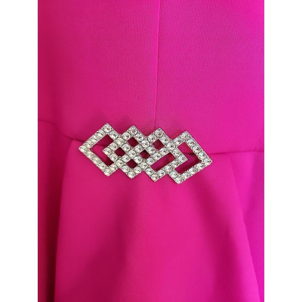 Eliza J Pink Long Formal Women's Gown Size 8 - Picture 3 of 14